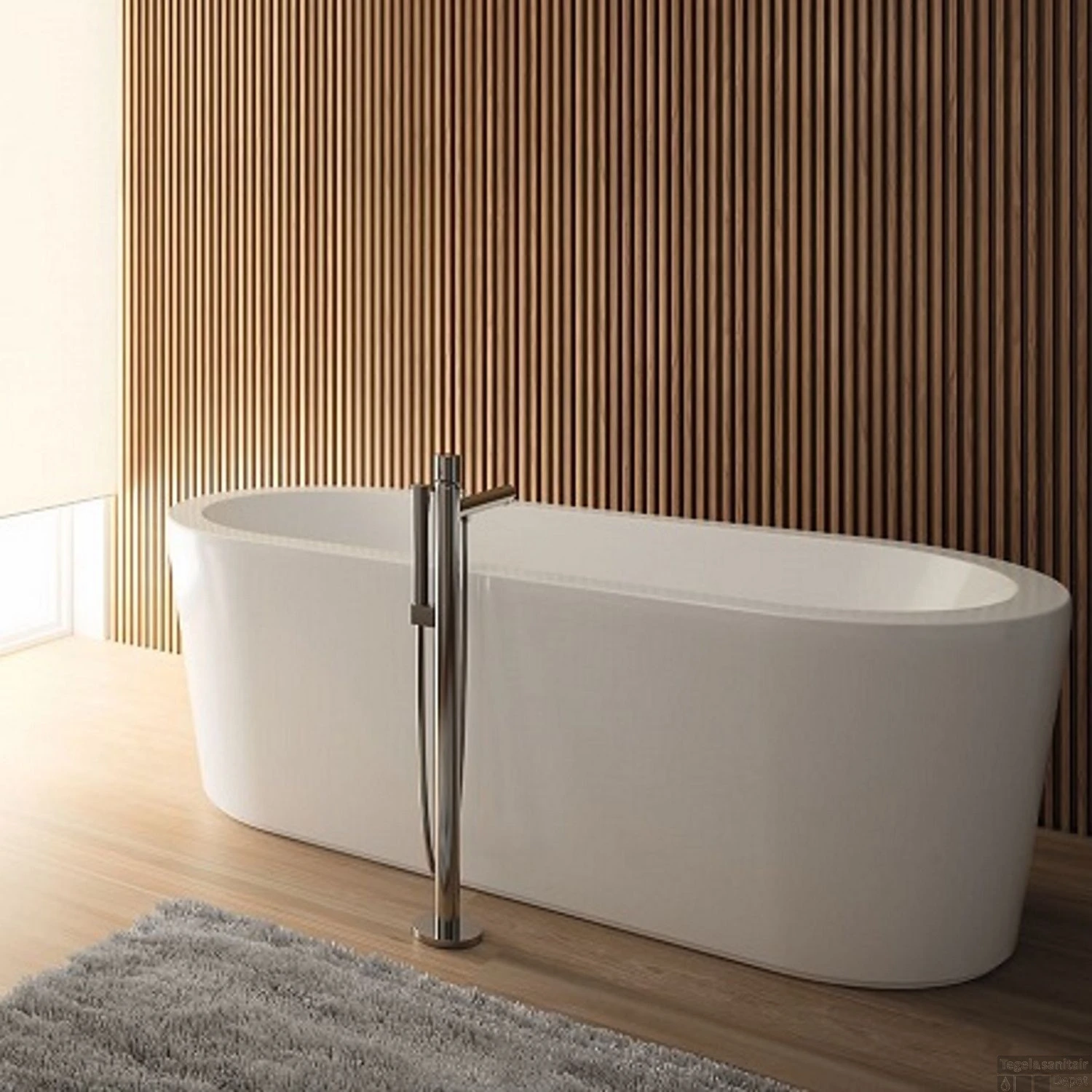 Ligbad Sanindusa Urb.y Vrijstaand 180x80 Cm Wit 4 Ligbad Sanindusa Urb.y Vrijstaand 180x80 Cm Wit - Afbeelding 2