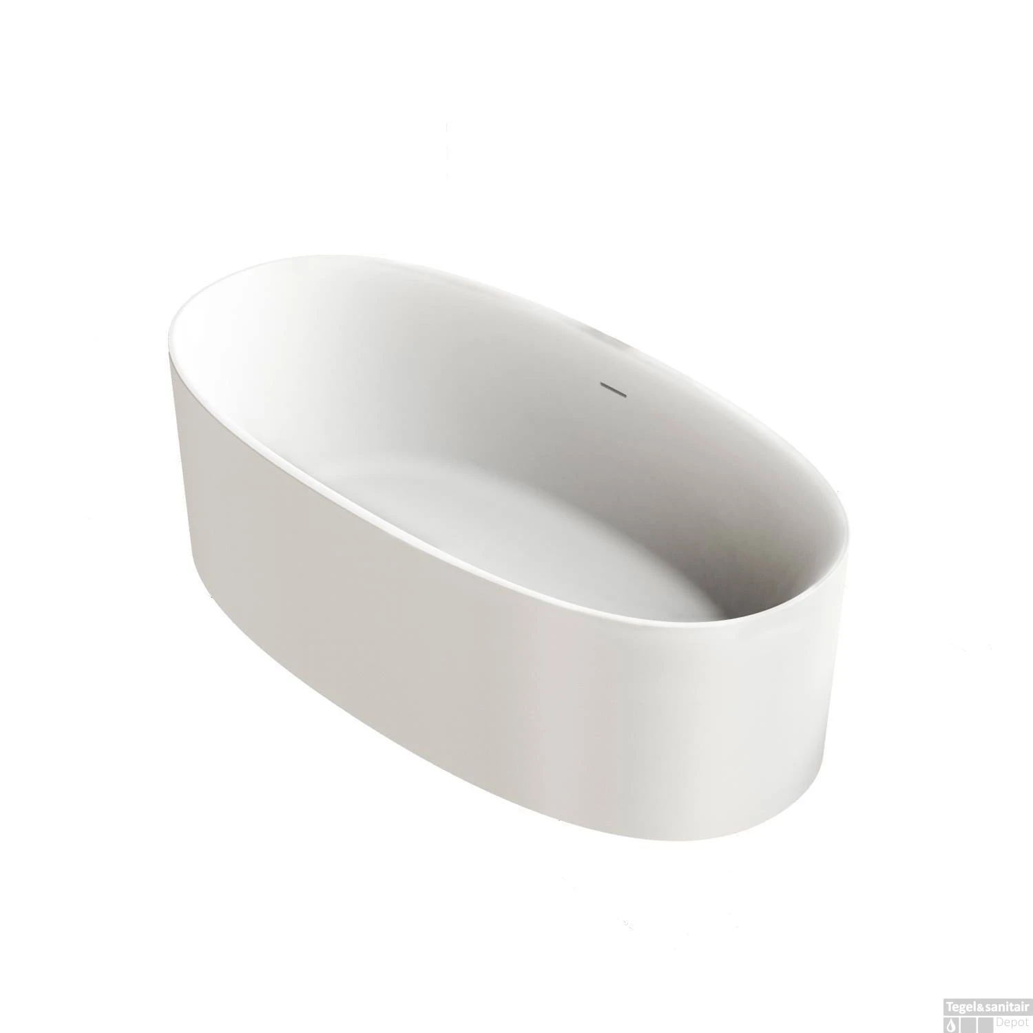 Ligbad Vrijstaand Ideavit Colidcliff 175x88x56 Cm Solid Surface Mat Wit 4 Ligbad Vrijstaand Ideavit Colidcliff 175x88x56 Cm Solid Surface Mat Wit - Afbeelding 2