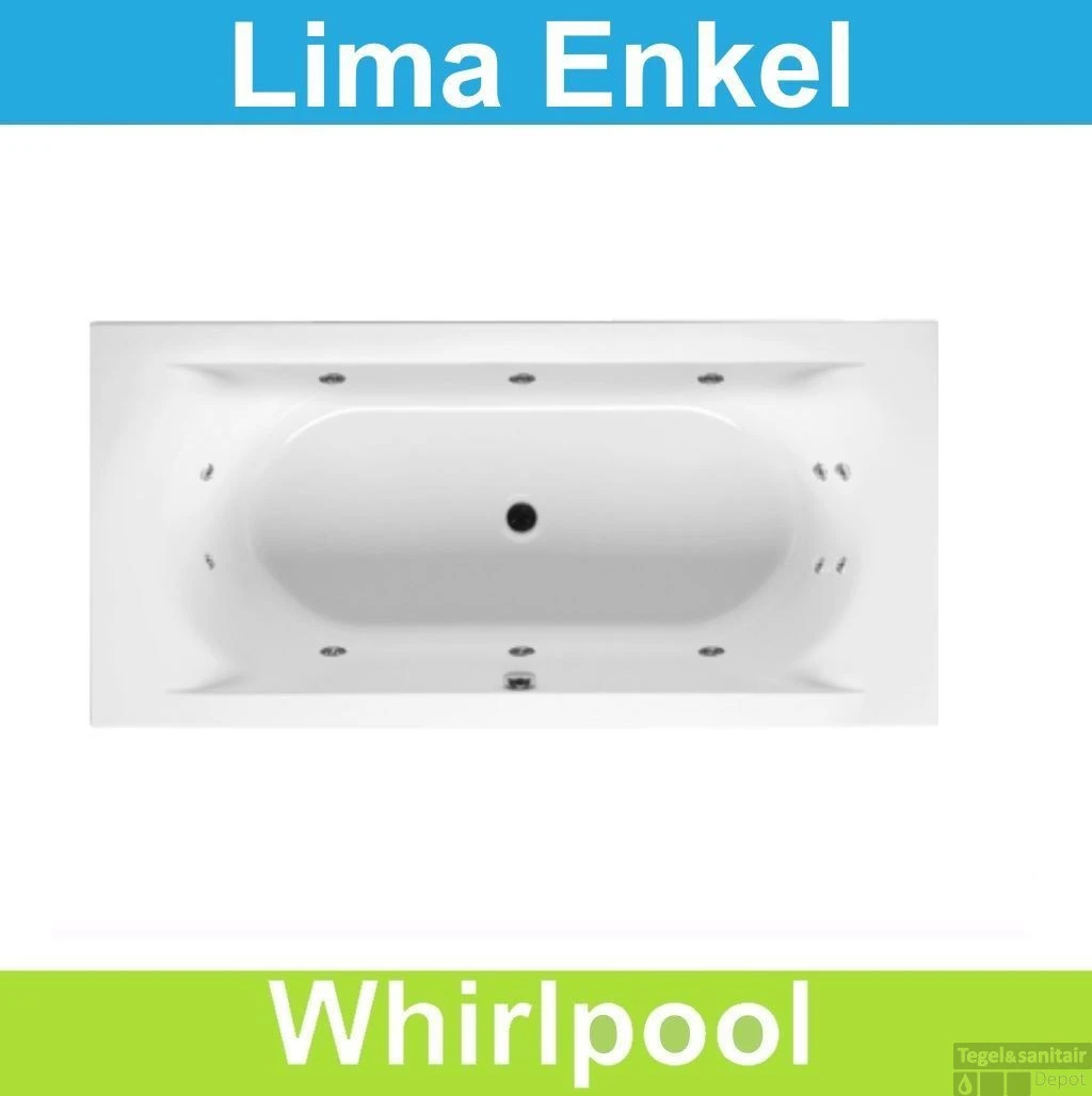 Ligbad Riho Lima 150x70 Cm Whirlpool Enkel Systeem 3 Ligbad Riho Lima 150x70 Cm Whirlpool Enkel Systeem