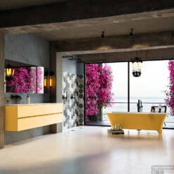 LUNDY Vrijstaand Bad 170x75cm Kleur Ocher / Talc -Sealkin Badkamermeubilair Winkel lundy 1 00014