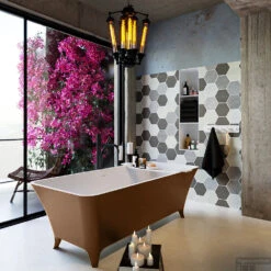 LUNDY Vrijstaand Bad 170x75cm Kleur Rust / Talc -Sealkin Badkamermeubilair Winkel lundy 3 00011