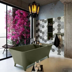 LUNDY Vrijstaand Bad 170x75cm Kleur Army / Army -Sealkin Badkamermeubilair Winkel lundy 3 00023