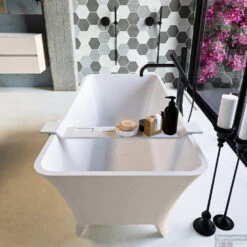 LUNDY Vrijstaand Bad 170x75cm Kleur Linen / Talc -Sealkin Badkamermeubilair Winkel lundy 4 00004