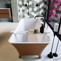 LUNDY Vrijstaand Bad 170x75cm Kleur Rust / Talc -Sealkin Badkamermeubilair Winkel lundy 4 00011