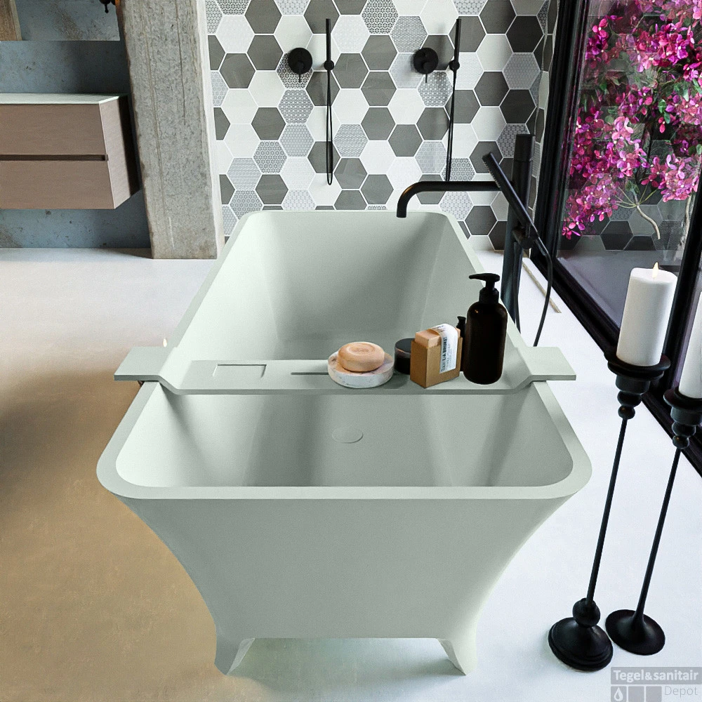 LUNDY Vrijstaand Bad 170x75cm Kleur Greey / Greey 7 LUNDY Vrijstaand Bad 170x75cm Kleur Greey / Greey - Afbeelding 5