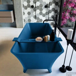 LUNDY Vrijstaand Bad 170x75cm Kleur Jeans / Jeans -Sealkin Badkamermeubilair Winkel lundy 4 00026