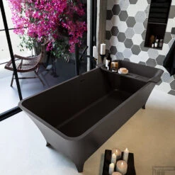 LUNDY Vrijstaand Bad 170x75cm Kleur Dark Grey / Dark Grey -Sealkin Badkamermeubilair Winkel lundy 6 00022