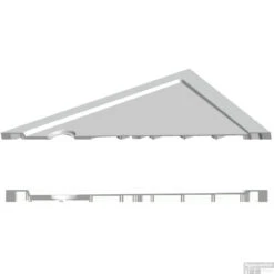 Luxe Douchebak SMC 1/4 Rond 90 X 90 X 4 Inbouw Wit -Sealkin Badkamermeubilair Winkel luxe douchebak smc kwartrond 90 x 90 x 4 cm wit doorsnede