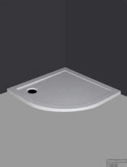 Luxe Douchebak SMC 1/4 Rond 90 X 90 X 4 Inbouw Wit