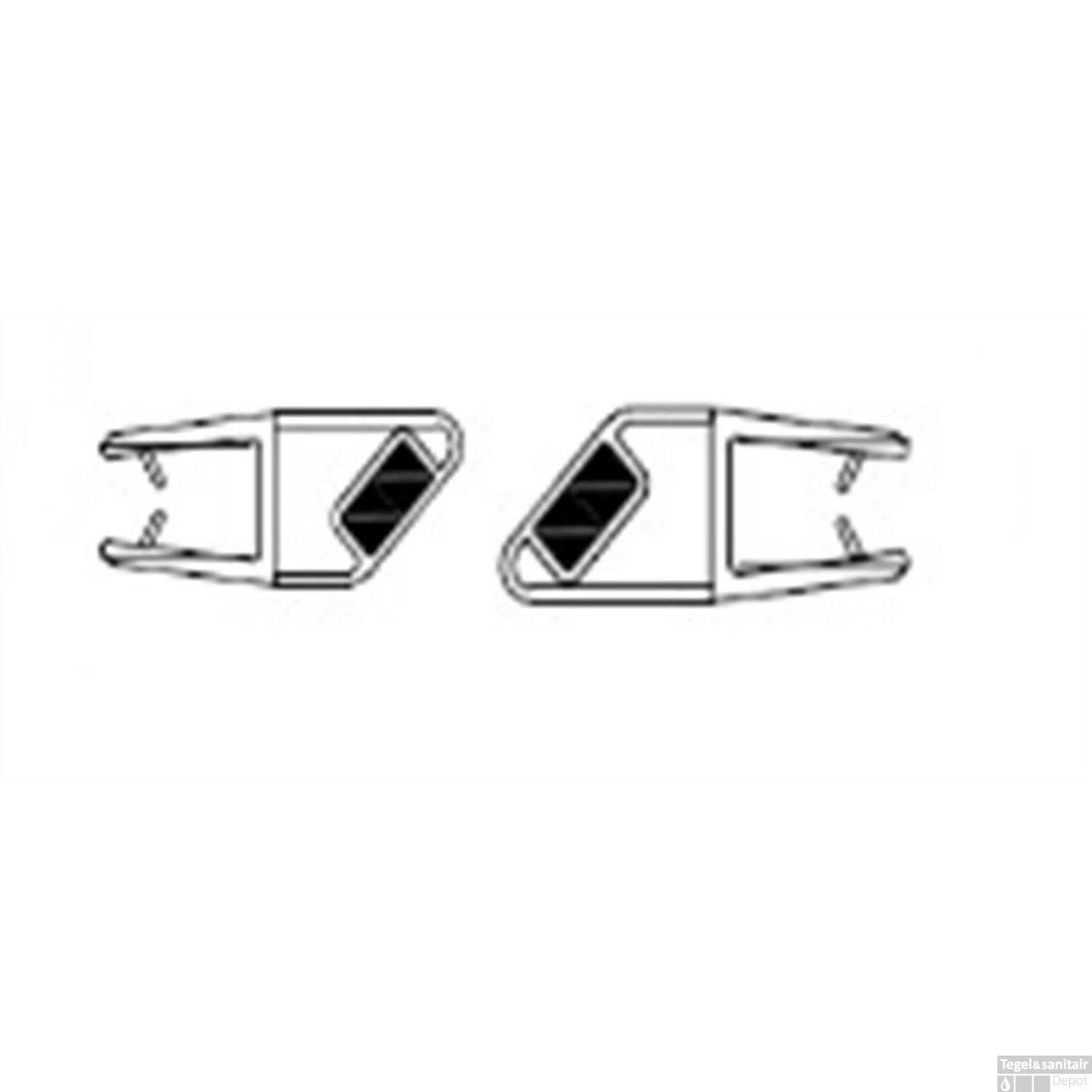 Magnetische Sluitstrip 205 Cm Voor 8 Mm Glaswand 4 Magnetische Sluitstrip 205 Cm Voor 8 Mm Glaswand - Afbeelding 2