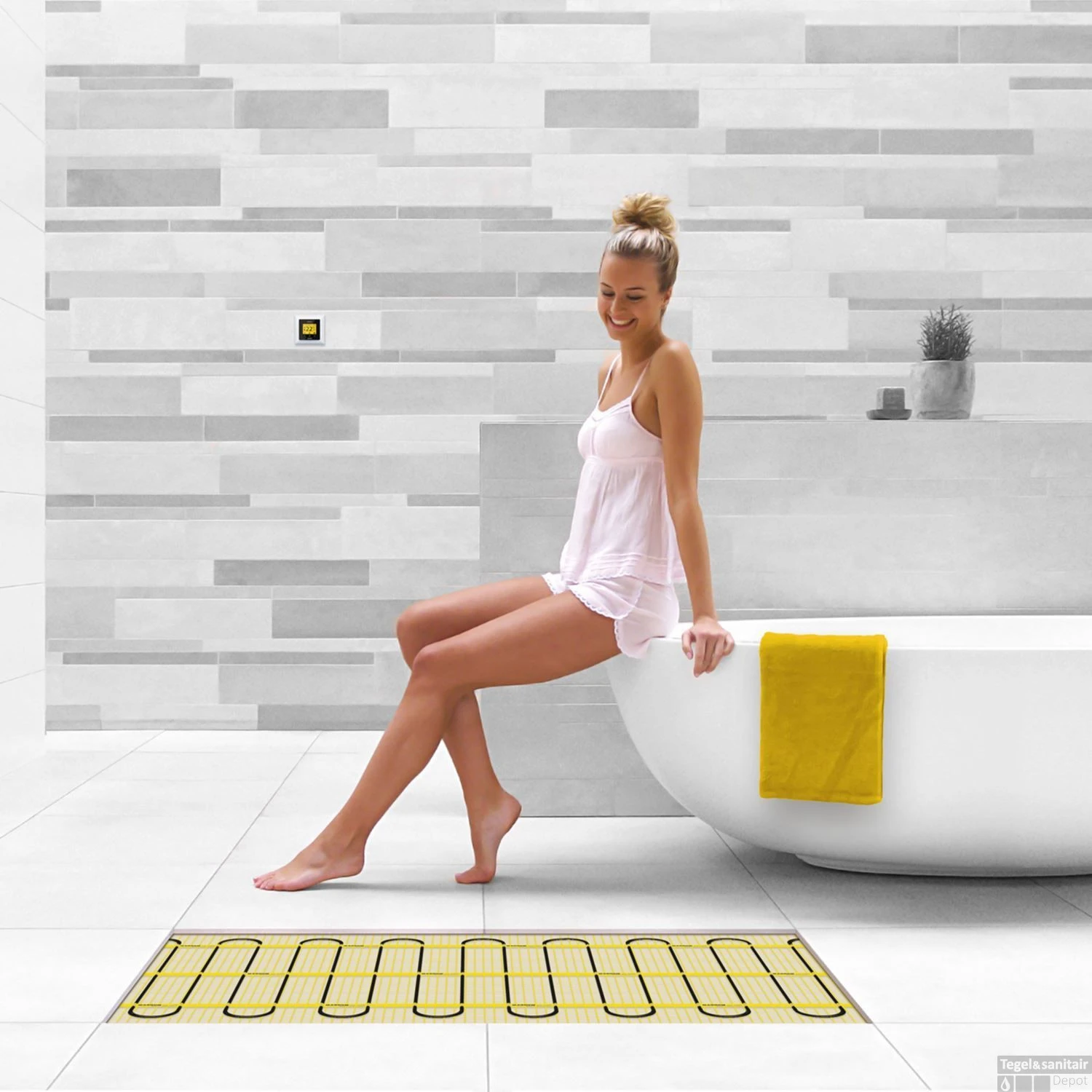 Elektrische Vloerverwarming Magnum Mat Incl. Klokthermostaat 4.5 M2 7 Elektrische Vloerverwarming Magnum Mat Incl. Klokthermostaat 4.5 M2 - Afbeelding 5