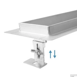 RVS Douchegoot Muurflens Met Uitneembaar Sifon 70x7cm 6,7cm Diep TEGEL ROOSTER 13 RVS Douchegoot Muurflens Met Uitneembaar Sifon 70x7cm 6,7cm Diep TEGEL ROOSTER -Sealkin Badkamermeubilair Winkel muur tegel rooster 70cm 3