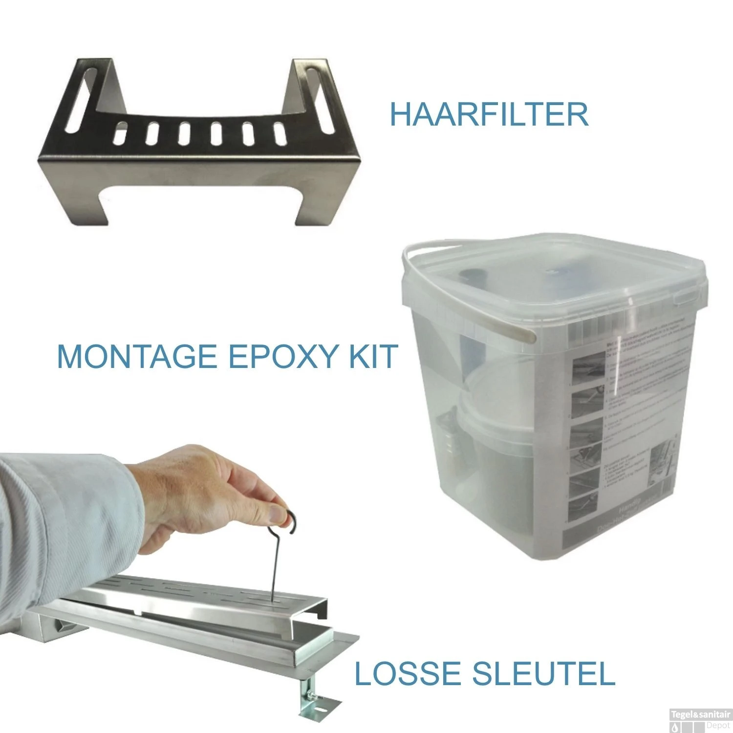 RVS Douchegoot Muurflens Met Uitneembaar Sifon 70x7cm 6,7cm Diep TEGEL ROOSTER 10 RVS Douchegoot Muurflens Met Uitneembaar Sifon 70x7cm 6,7cm Diep TEGEL ROOSTER - Afbeelding 8