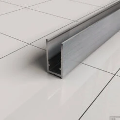 BWS Inloopdouche Pro Line Middenband 110x200 8mm Nano Coating RVS Profiel En Stang -Sealkin Badkamermeubilair Winkel muurprofiel geb. staal 7