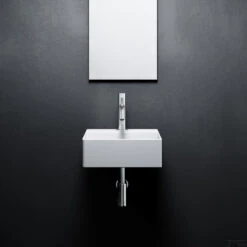 Fontein Clou New Flush 1 Met Plug 28x27x10 Cm Wit Keramiek (met Kraangat) 14 Fontein Clou New Flush 1 Met Plug 28x27x10 Cm Wit Keramiek (met Kraangat) -Sealkin Badkamermeubilair Winkel new flush 1 toilet 01a