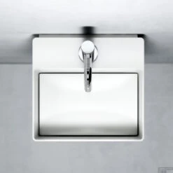 Fontein Clou New Flush 1 Met Plug 28x27x10 Cm Wit Keramiek (met Kraangat) 11 Fontein Clou New Flush 1 Met Plug 28x27x10 Cm Wit Keramiek (met Kraangat) -Sealkin Badkamermeubilair Winkel new flush 1 toilet 02a