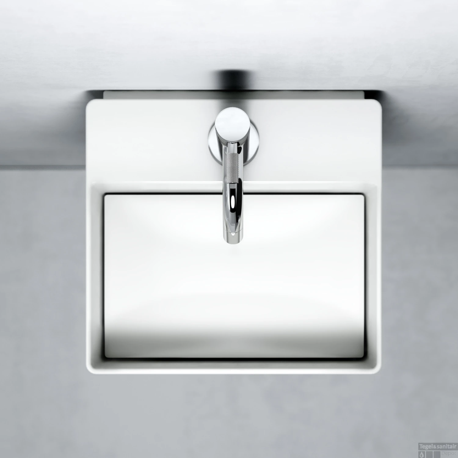 Fontein Clou New Flush 1 Met Plug 28x27x10 Cm Wit Keramiek (met Kraangat) 5 Fontein Clou New Flush 1 Met Plug 28x27x10 Cm Wit Keramiek (met Kraangat) - Afbeelding 3