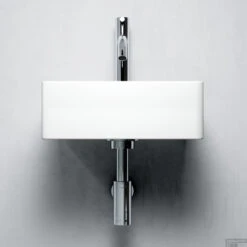 Fontein Clou New Flush 1 Met Afvoerplaat 28x27x10 Cm Mat Wit Solid Surface (met Voorbewerkt Kraangat) -Sealkin Badkamermeubilair Winkel new flush 1 toilet 02b 3