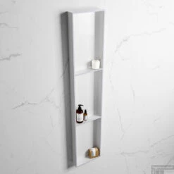 MONDIAZ EASY Nis 149,5x29,5cm In Solid Surface Kleur Cale | Talc. 3 Vakken Geschikt Voor In- Of Opbouw 6 MONDIAZ EASY Nis 149,5x29,5cm In Solid Surface Kleur Cale | Talc. 3 Vakken Geschikt Voor In- Of Opbouw -Sealkin Badkamermeubilair Winkel nis r cale 1 00012 13788763182824