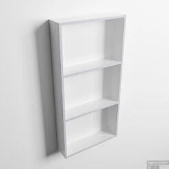 MONDIAZ EASY Nis 59,5x29,5cm In Solid Surface Kleur Cale | Talc. 3 Vakken Geschikt Voor In- Of Opbouw