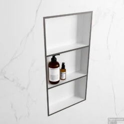 MONDIAZ EASY Nis 59,5x29,5cm In Solid Surface Kleur DarkGrey | Talc. 3 Vakken Geschikt Voor In- Of Opbouw 7 MONDIAZ EASY Nis 59,5x29,5cm In Solid Surface Kleur DarkGrey | Talc. 3 Vakken Geschikt Voor In- Of Opbouw -Sealkin Badkamermeubilair Winkel nis r dark grey 2 00010 13788763182576