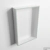 MONDIAZ EASY Nis 44,5x29,5cm In Solid Surface Kleur Greey | Talc. 1 Vak Geschikt Voor In- Of Opbouw