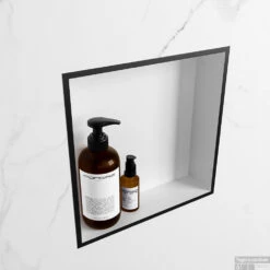 MONDIAZ EASY Nis 29,5x29,5cm In Solid Surface Kleur Urban | Talc. 1 Vak Geschikt Voor In- Of Opbouw -Sealkin Badkamermeubilair Winkel nis r urban 2 00002 13788763182130