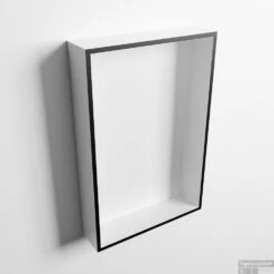 MONDIAZ EASY Nis 44,5x29,5cm In Solid Surface Kleur Urban | Talc. 1 Vak Geschikt Voor In- Of Opbouw