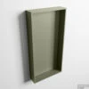 MONDIAZ EASY Nis 59,5x29,5cm In Solid Surface Kleur Army | Army. 1 Vak Geschikt Voor In- Of Opbouw