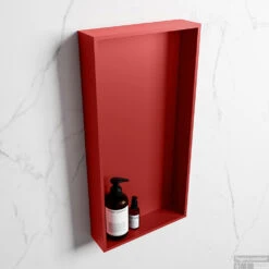 MONDIAZ EASY Nis 59,5x29,5cm In Solid Surface Kleur Fire | Fire. 1 Vak Geschikt Voor In- Of Opbouw -Sealkin Badkamermeubilair Winkel nis v fire 1 00004 13788763182346