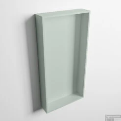 MONDIAZ EASY Nis 59,5x29,5cm In Solid Surface Kleur Greey | Greey. 1 Vak Geschikt Voor In- Of Opbouw