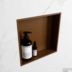 MONDIAZ EASY Nis 29,5x29,5cm In Solid Surface Kleur Rust | Rust. 1 Vak Geschikt Voor In- Of Opbouw -Sealkin Badkamermeubilair Winkel nis v rust 2 00002 13788763182220