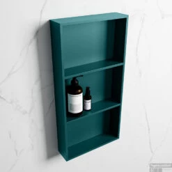 MONDIAZ EASY Nis 59,5x29,5cm In Solid Surface Kleur Smag | Smag. 3 Vakken Geschikt Voor In- Of Opbouw -Sealkin Badkamermeubilair Winkel nis v smag 1 00010 13788763182630