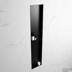 MONDIAZ EASY Nis 89,5x29,5cm In Solid Surface Kleur Urban | Urban. 2 Vakken Geschikt Voor In- Of Opbouw -Sealkin Badkamermeubilair Winkel nis v urban 2 00009 13788763182649