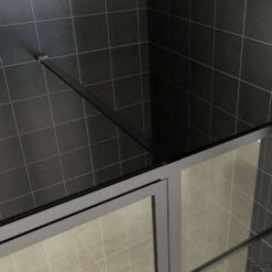 Nisdeur Wiesbaden Horizon Met Vast Paneel 90x200 Cm 8 Mm NANO Mat Zwart 10 Nisdeur Wiesbaden Horizon Met Vast Paneel 90x200 Cm 8 Mm NANO Mat Zwart -Sealkin Badkamermeubilair Winkel nisdeur horizon met vast paneel 3 4 1 1