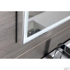 Badkamerspiegel Sapho Luminar 120.3x55.3 Cm LED-Verlichting Frame Chroom -Sealkin Badkamermeubilair Winkel nl560 badkamerspiegel sapho luminar 120.3x55.3 cm led verlichting frame chroom 1