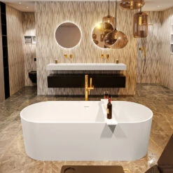 NOBLE Vrijstaand Bad 180x75cm Kleur Linen / Linen -Sealkin Badkamermeubilair Winkel noble 2 00017