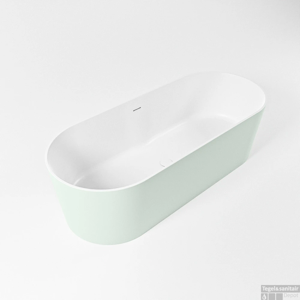 NOBLE Vrijstaand Bad 180x75cm Kleur Greey / Talc 3 NOBLE Vrijstaand Bad 180x75cm Kleur Greey / Talc