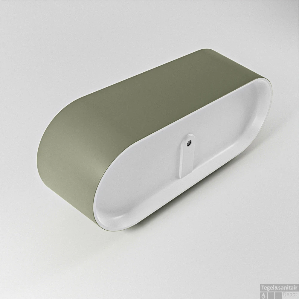 NOBLE Vrijstaand Bad 180x75cm Kleur Army / Talc 8 NOBLE Vrijstaand Bad 180x75cm Kleur Army / Talc - Afbeelding 6