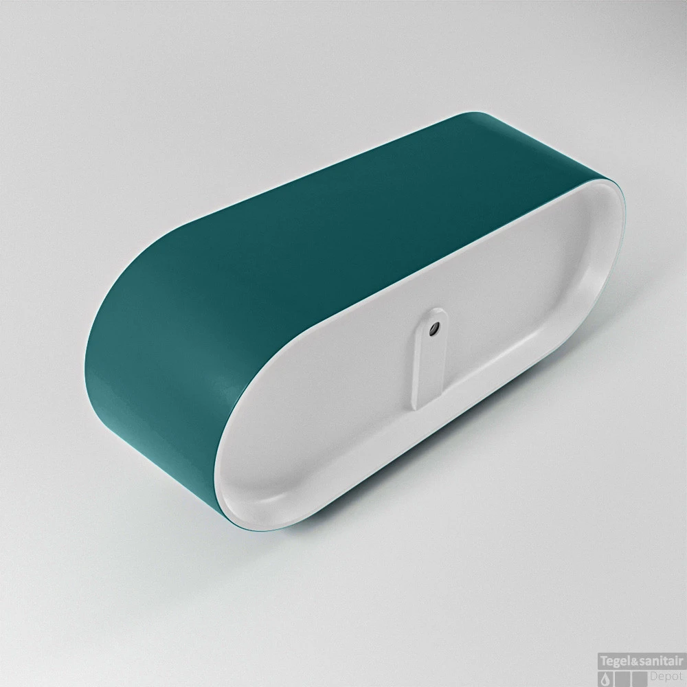 NOBLE Vrijstaand Bad 180x75cm Kleur Smag / Talc 8 NOBLE Vrijstaand Bad 180x75cm Kleur Smag / Talc - Afbeelding 6