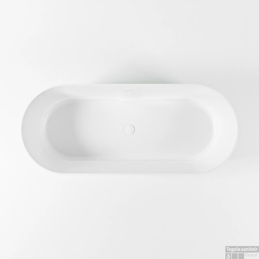 NOBLE Vrijstaand Bad 180x75cm Kleur Greey / Talc 10 NOBLE Vrijstaand Bad 180x75cm Kleur Greey / Talc - Afbeelding 8