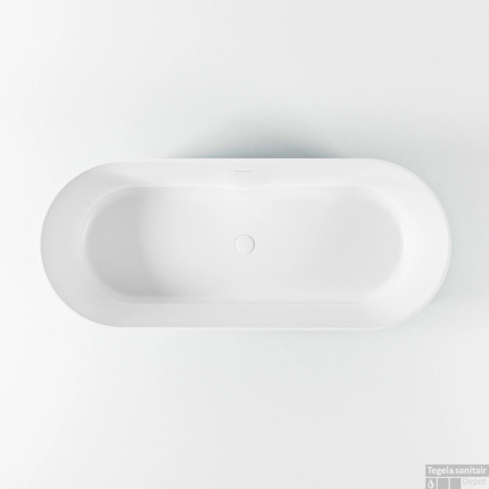 NOBLE Vrijstaand Bad 180x75cm Kleur Smag / Talc 10 NOBLE Vrijstaand Bad 180x75cm Kleur Smag / Talc - Afbeelding 8