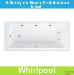 Ligbad Villeroy & Boch Architectura 160x70 Cm Balboa Whirlpool Systeem Enkel
