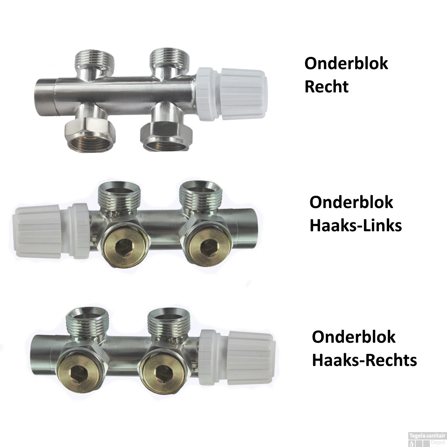 Onderblok Radiatoraansluitset Wiesbaden 16x2,0 +15 Knel Haaks Links Aansluiting Geborsteld Staal (RVS Look) 4 Onderblok Radiatoraansluitset Wiesbaden 16x2,0 +15 Knel Haaks Links Aansluiting Geborsteld Staal (RVS Look) - Afbeelding 2