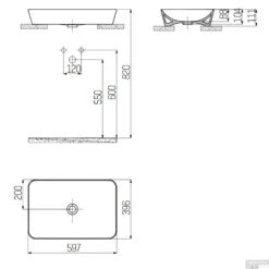 Opbouw Wastafel Boss & Wessing Juno 60x40cm Keramiek Mat Basalt 5 Opbouw Wastafel Boss & Wessing Juno 60x40cm Keramiek Mat Basalt -Sealkin Badkamermeubilair Winkel opbouw wastafel creavit juno 60x40cm keramiek mat basalt tech