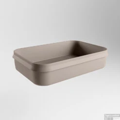 MONDIAZ ARVO Waskom Solid Surface 55cm Kleur Smoke / Smoke -Sealkin Badkamermeubilair Winkel opbouwkom arvo google 2 0007 8157513232190