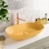MONDIAZ ONNI Waskom Solid Surface 55cm Kleur Ocher / Ocher