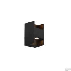 Opbouwspot Boss & Wessing Ruby 7.8x7 Cm Zwart