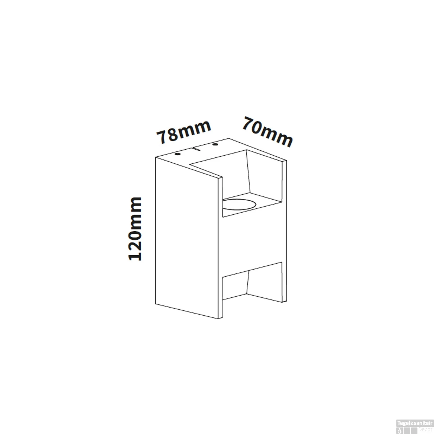 Opbouwspot Boss & Wessing Ruby 7.8x7 Cm Zwart 5 Opbouwspot Boss & Wessing Ruby 7.8x7 Cm Zwart - Afbeelding 3