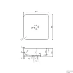 Opbouwwastafel Ideavit Solidthin 40x40x12.5 Cm Solid Surface Mat Wit -Sealkin Badkamermeubilair Winkel opbouwwastafel ideavit solidthin 40x40x12.5 cm solid surface mat wit tech